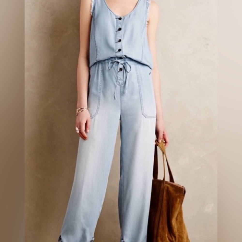 Anthropologie Hei Hei denim jumpsuit size L